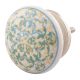 Turquoise Ceramic Flat Dresser Knob Online